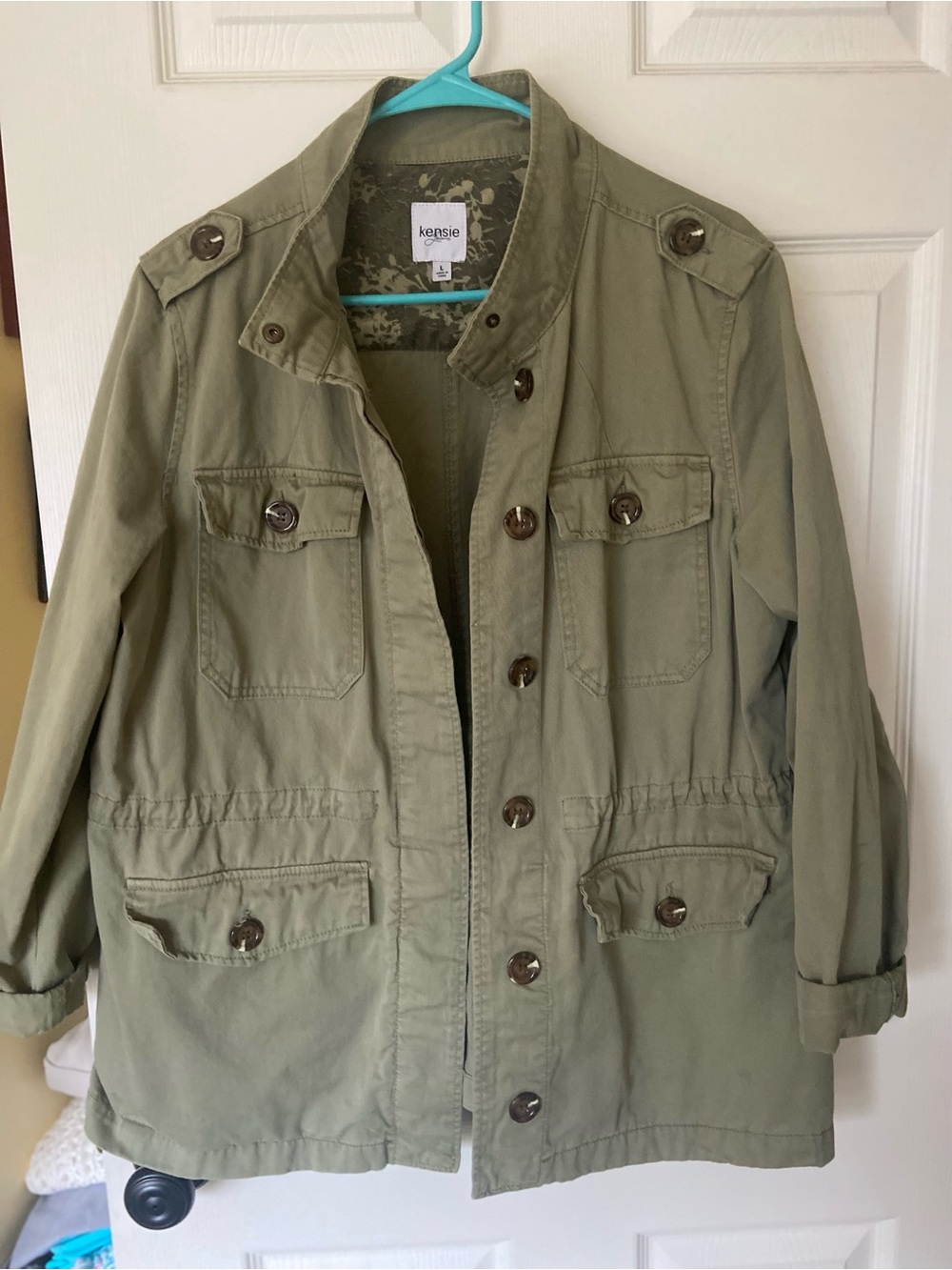 Kenzie jeans light olive Utility jacket - Large